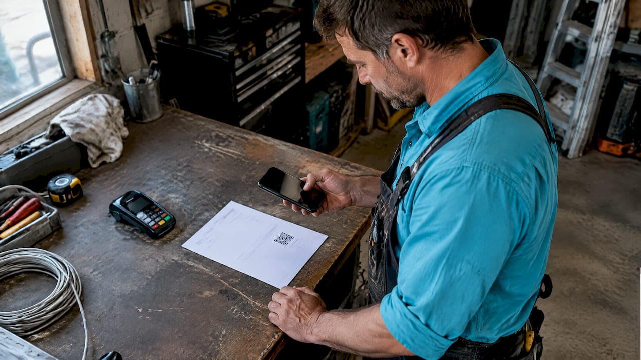 Set Up QR Code Invoices in One Hour for Solo Tradespeople